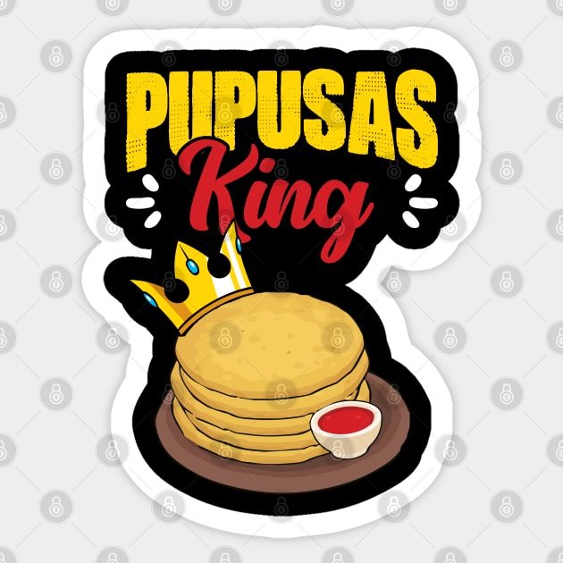 Awesome Pupusas Salvadorian Food An El Salvador Pupusa King Sticker by sBag-Designs